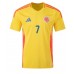 Maillot de foot Colombie Luis Diaz #7 Domicile vêtements Copa America 2024 Manches Courtes